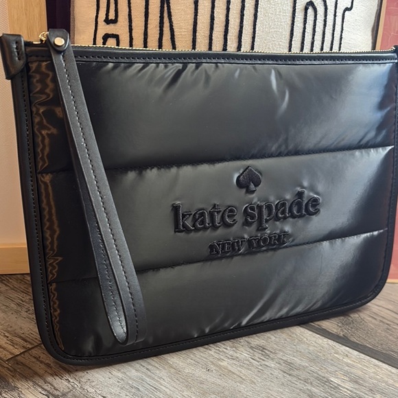 Kate Spade Ella puffy wristlet pouch - Picture 2 of 6